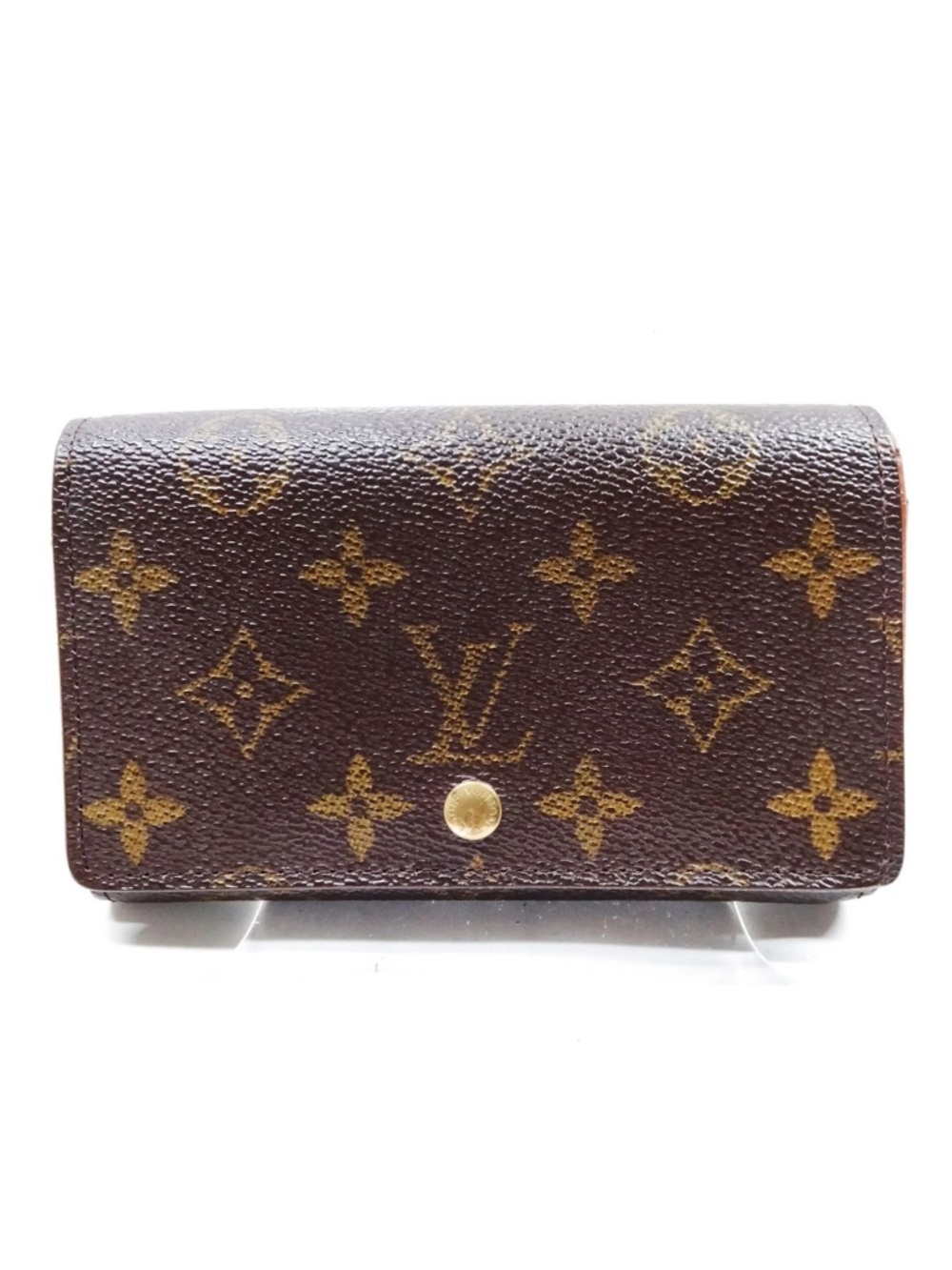 Louis Vuitton brown monogram compact wallet